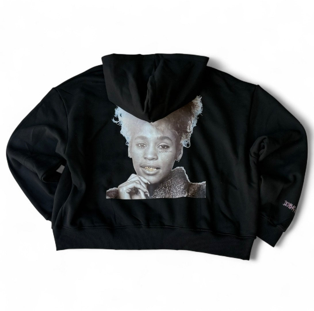 BLACK WHITNEY HOODIE